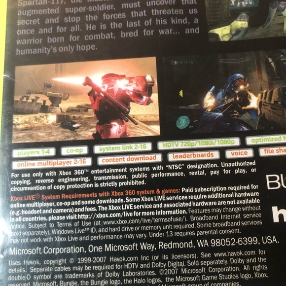Halo 3 (Xbox 360, 2007) Complete In Box With Manual CIB - Picture 3 of 9